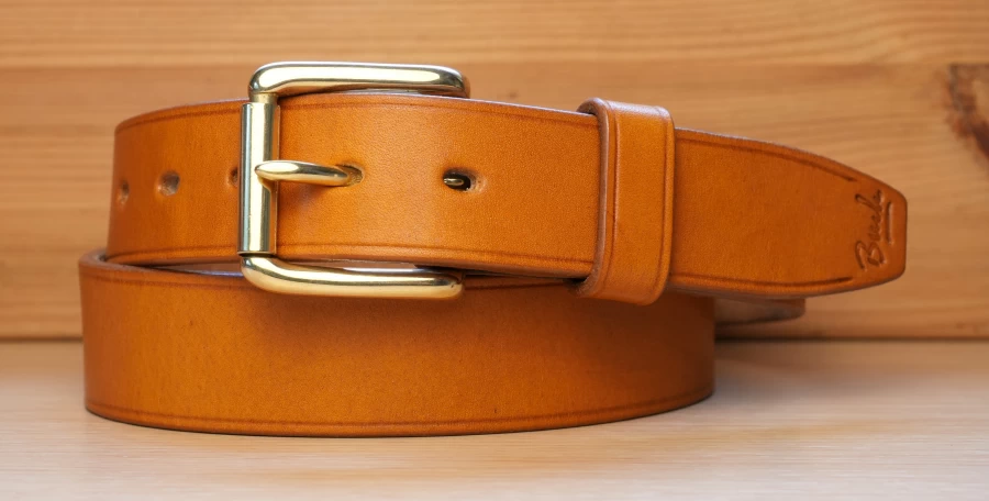 Bespoke Buck Billet Oak Bark Leather Belt - Image 2