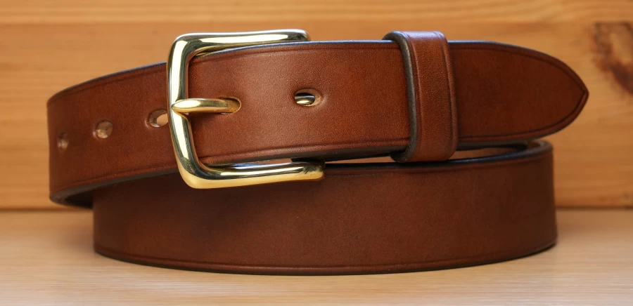 Bespoke Buck Billet Oak Bark Leather Belt - Image 4
