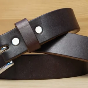 Bespoke Rustic Oak Bark Leather Belt