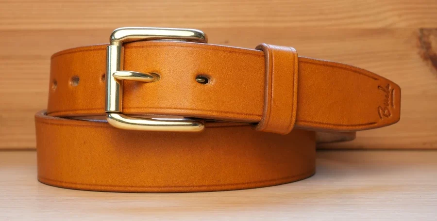 Buck Leather - Billet Oak Bark Leather Belt (3)