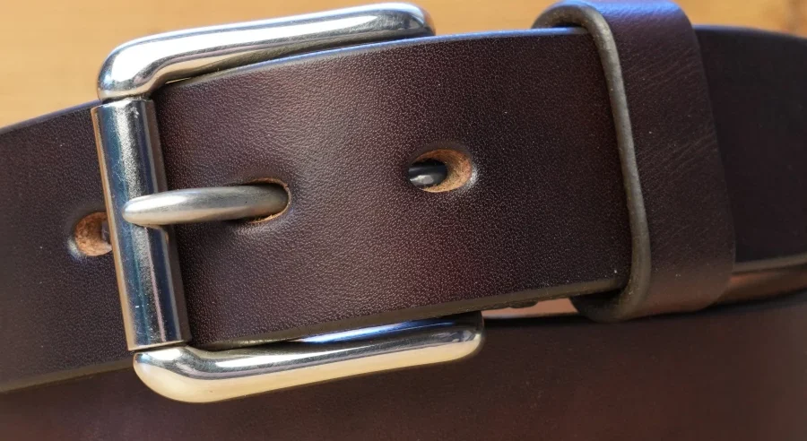 Optional solid nickel West End Roller buckle