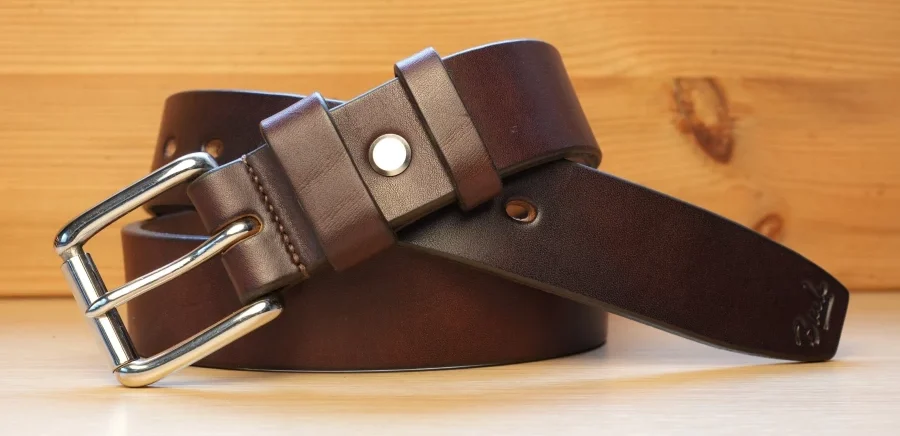 Buck Excellence Oak Bark Leather Belt