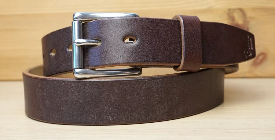 Buck Leather - Buck Rustic Oak Bark Leather Belt (2)