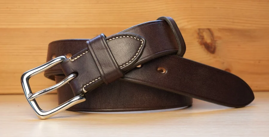 Buck Leather -Buck Stately Oak Bark Leather Belt (2)