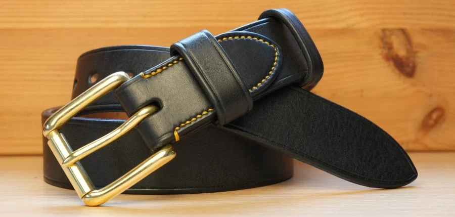 Buck Stately Oak Bark Leather Belt