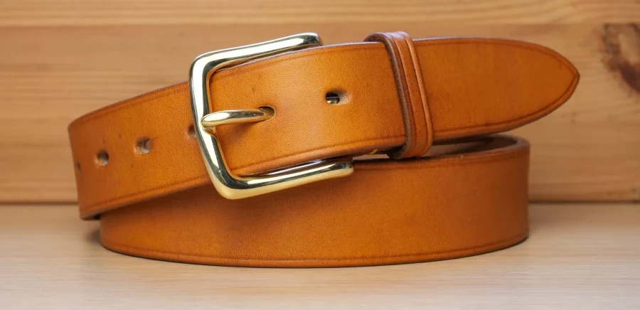 Buck Leather - Classic Oak Bark Leather Belt (3)