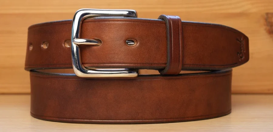 Buck Leather - Classic Oak Bark Leather Belt (4)