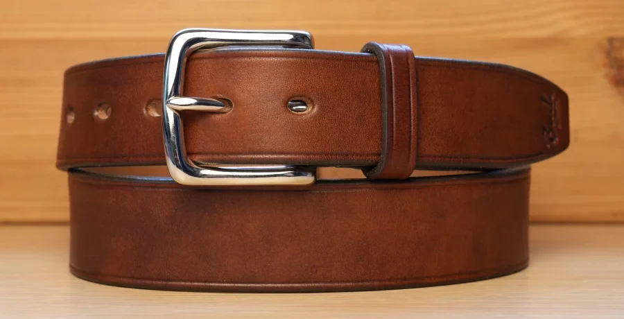 Buck Leather - Classic Oak Bark Leather Belt (4)