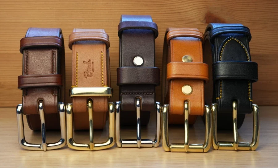 Bespoke handmade leather belts